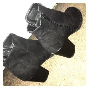 Black booties from Charlotte Russe
